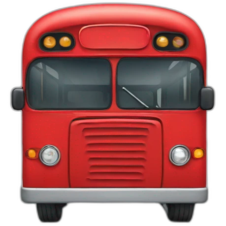 red-bus emoji