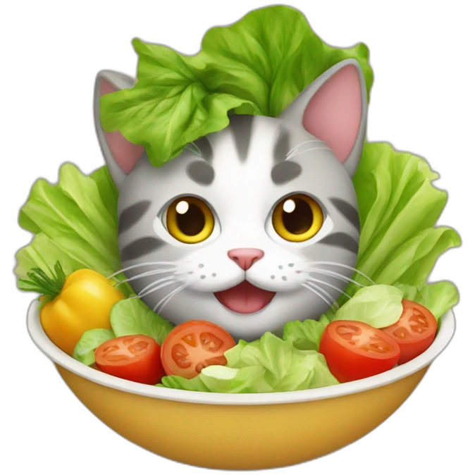 salad cat emoji