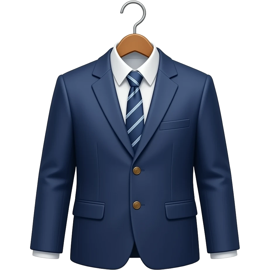 옷걸이에 교복이 걸려있는 emoji