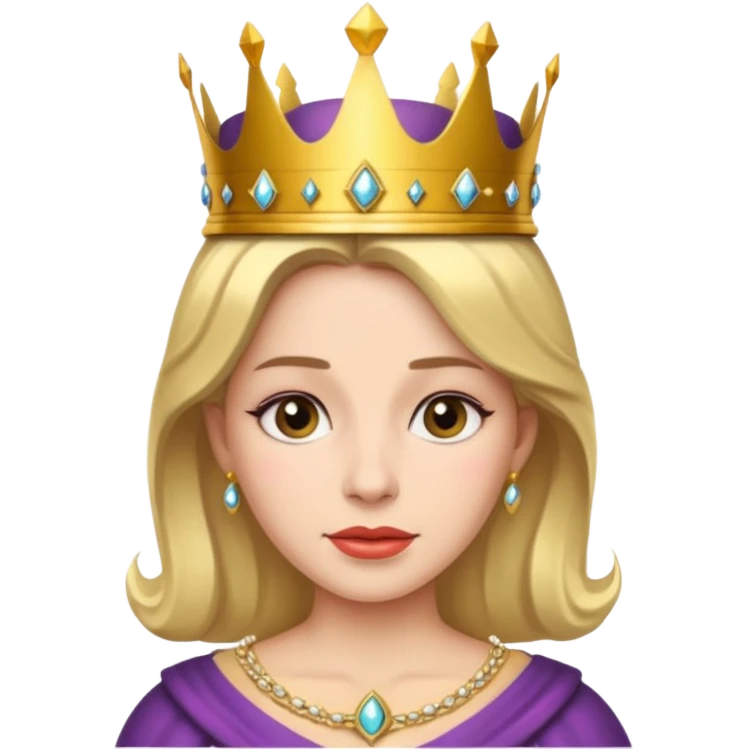elizabeth queen in crown emoji
