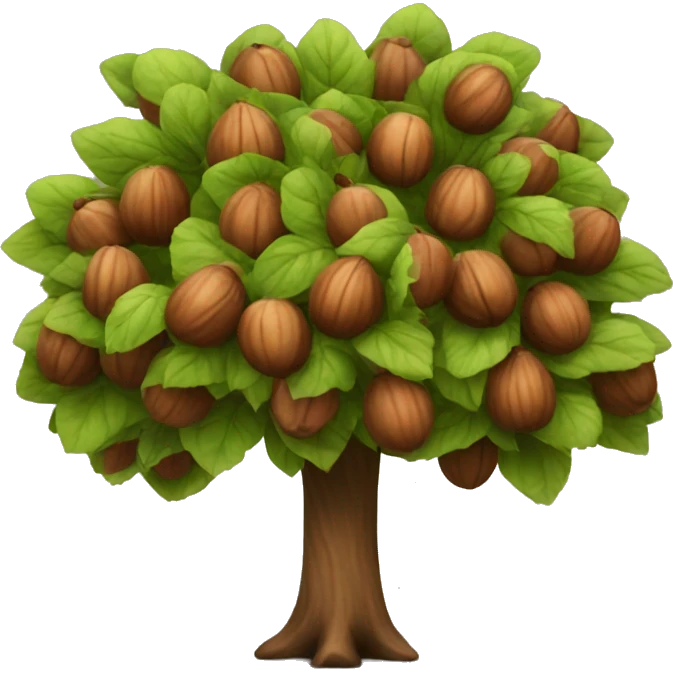 Hazelnut tree emoji