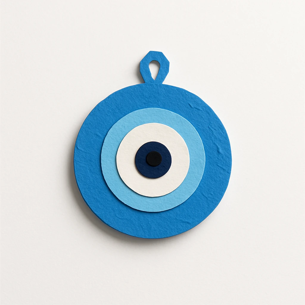blue evil eye emoji