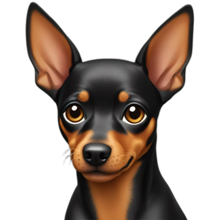 Miniature pinscher dog emoji