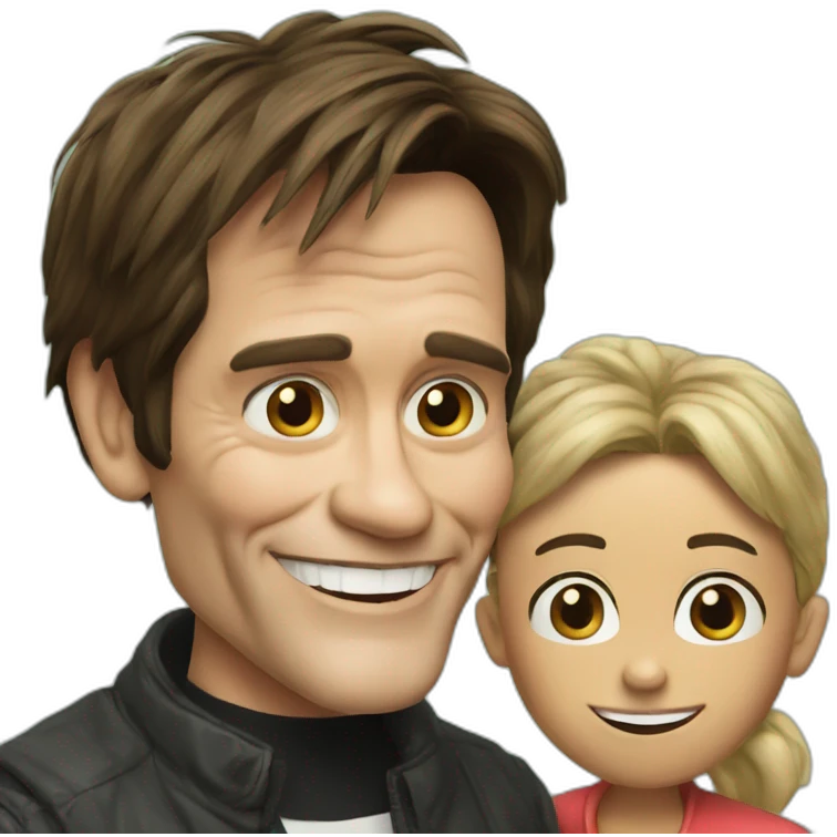 Jim Carrey and their friend  emoji