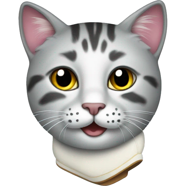 cat ice skate emoji