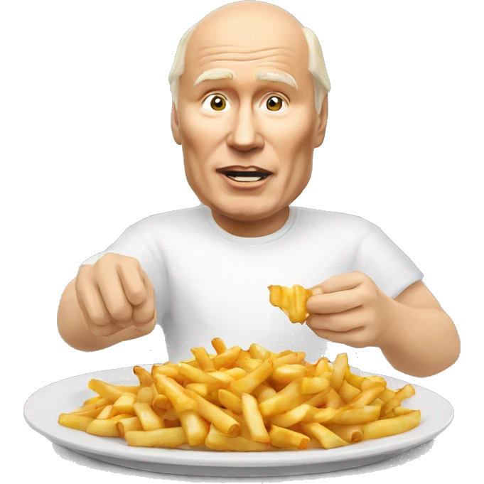 Vladimir Poutine qui mange du poutine  emoji