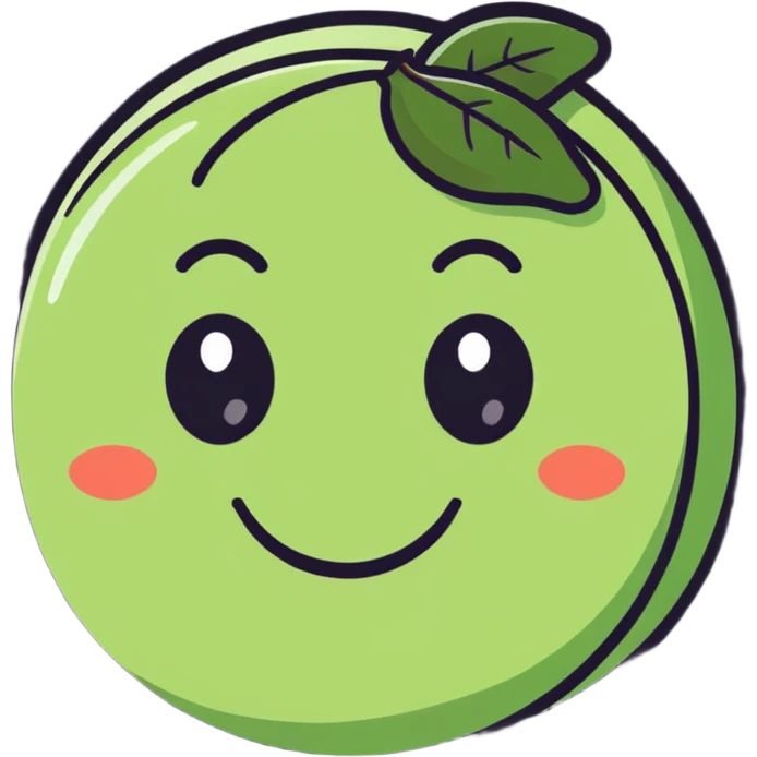 Smile emoji with cucumbers on eyes emoji