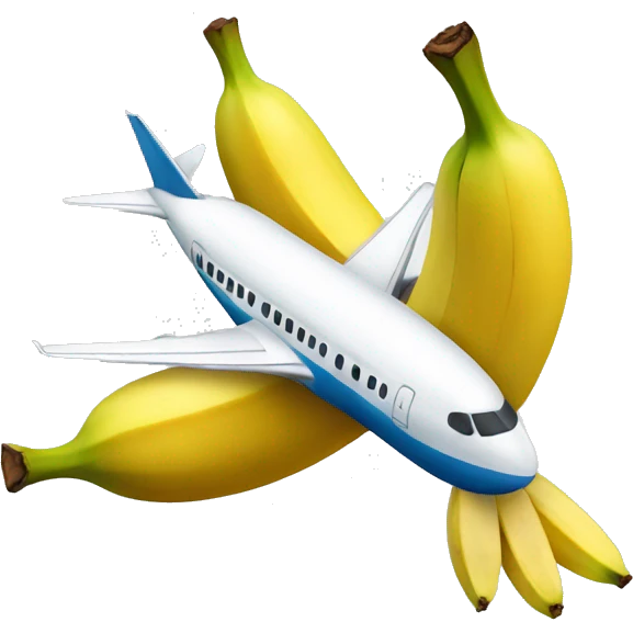 Banana on a plane emoji