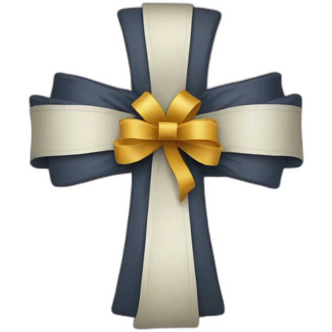 protestant Cross & Ribbon emoji