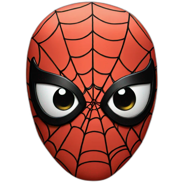 Spider man thinking  emoji