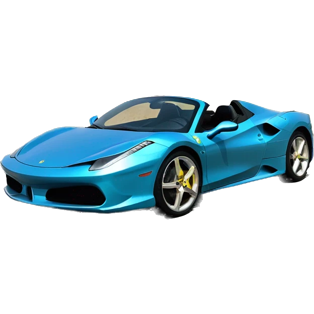 Youkalé dans une Ferrari entrain de saluer les gens. emoji