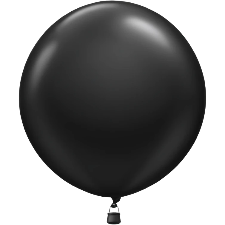 Black balloon emoji