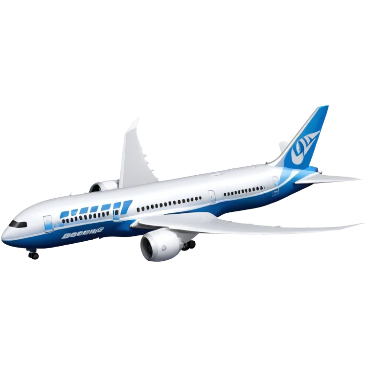 Boeing 787 Dreamliner - Boeing (Model Year: 2022) (Iconic colour: White with blue) emoji