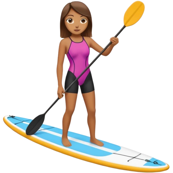Paddleboarding girld emoji