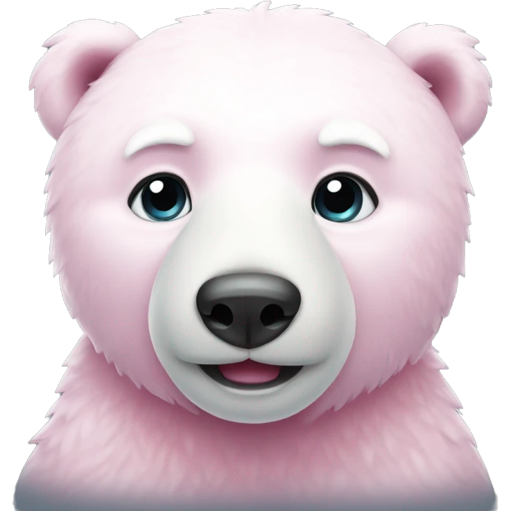 pink cute polar bear emoji