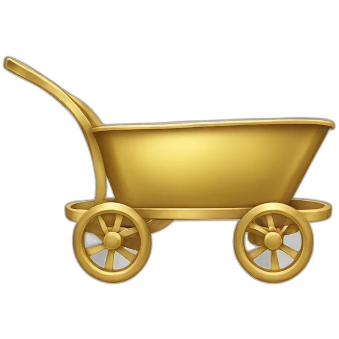 Gold cart emoji