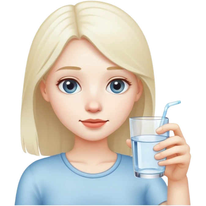 Thirsty girl emoji