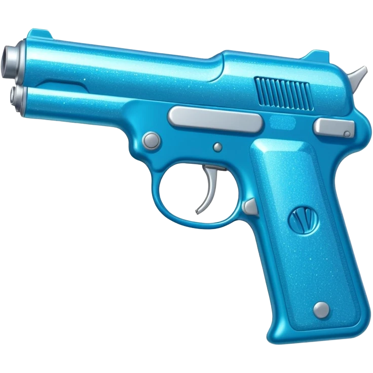 glitter blue cian gun emoji
