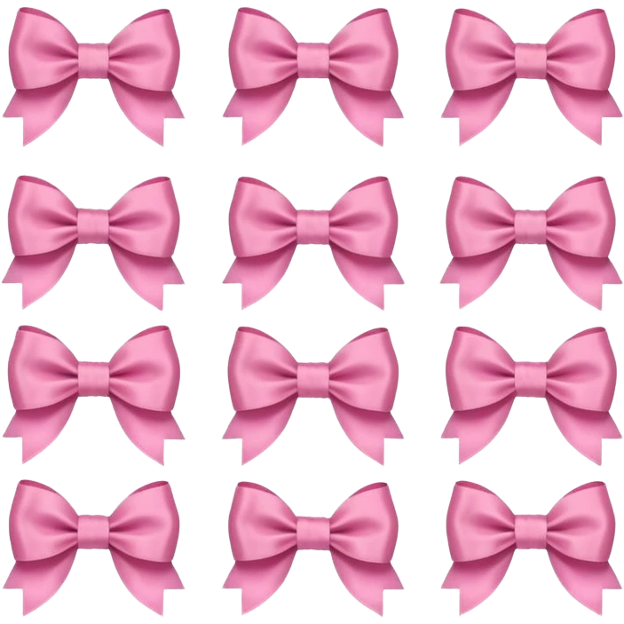 Cute girly bows emoji