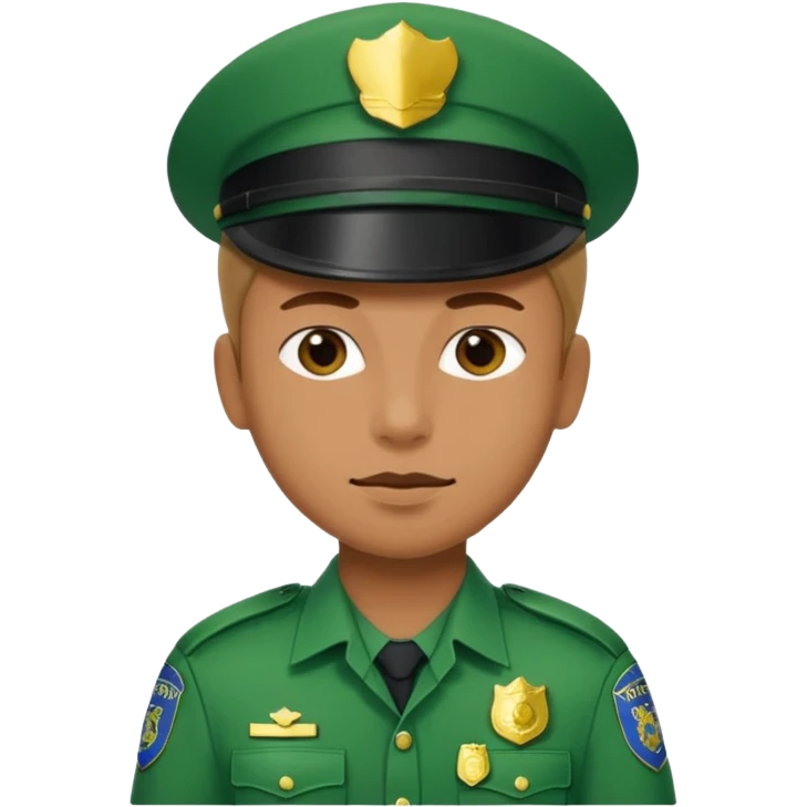 green police unfiorm emoji