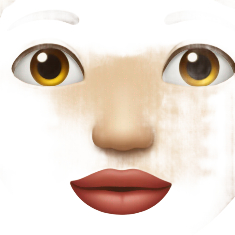 Kissing face emoji