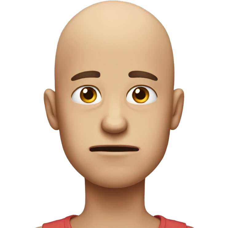 bald boy frustrated  emoji