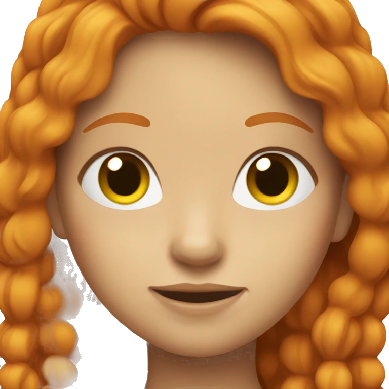 Ginger girl  emoji