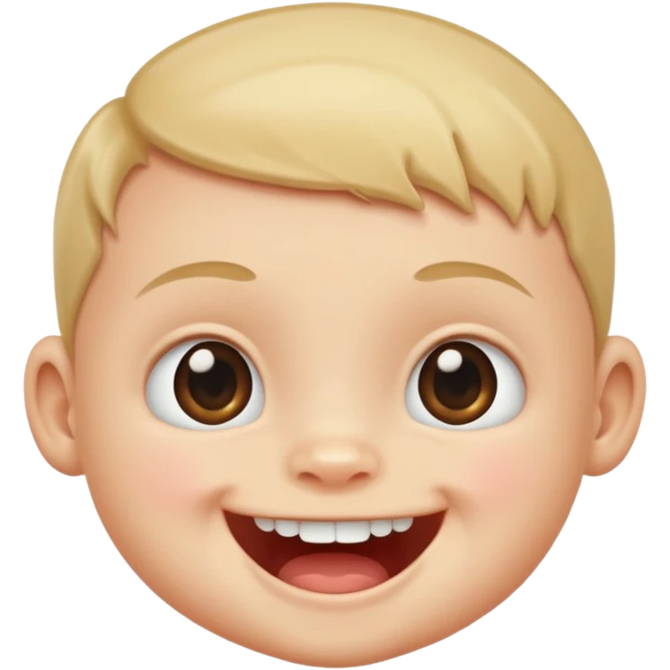 baby face with one tooth emoji