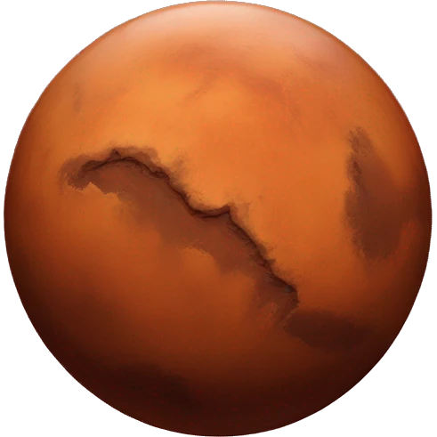 The planet mars emoji