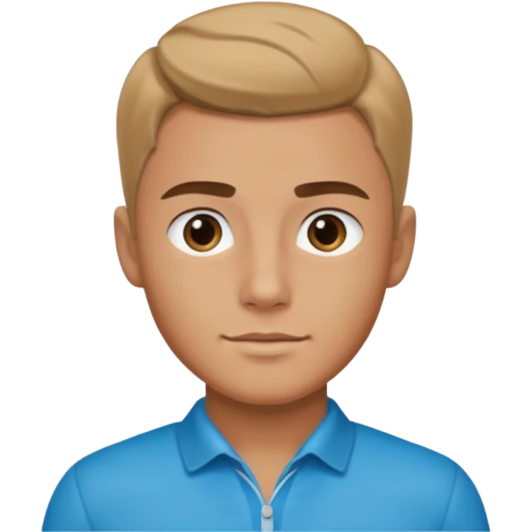 شاب جميل يرتدي ملابس نابولي emoji