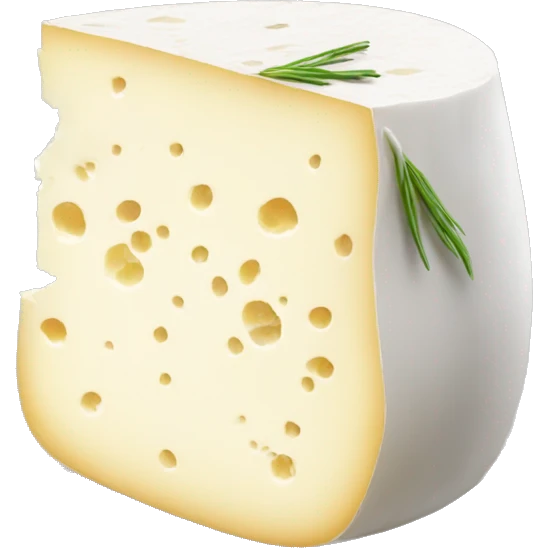 goat cheese with cumin in cheese emoji