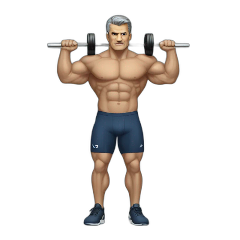 Jean lassalle in the weight room emoji