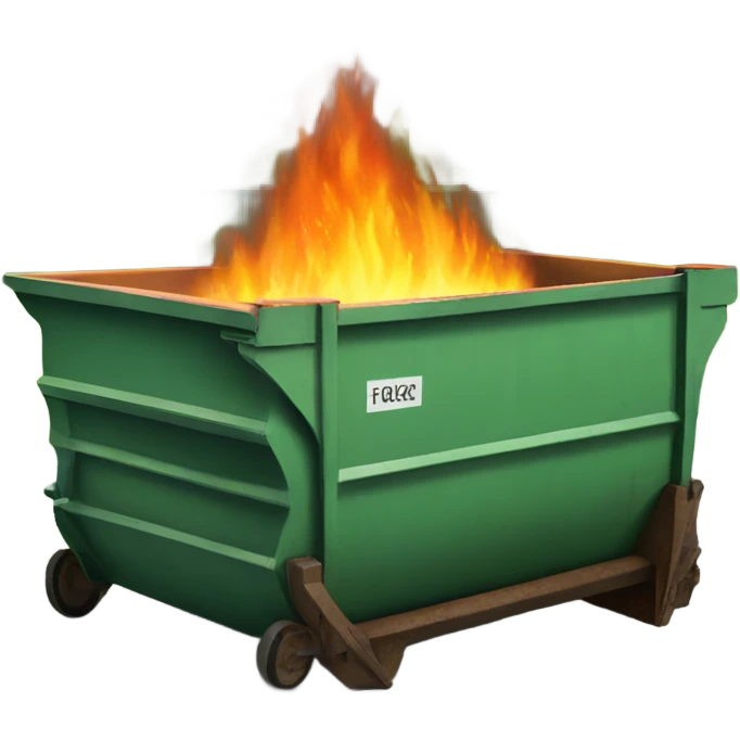 Dumpster fire emoji