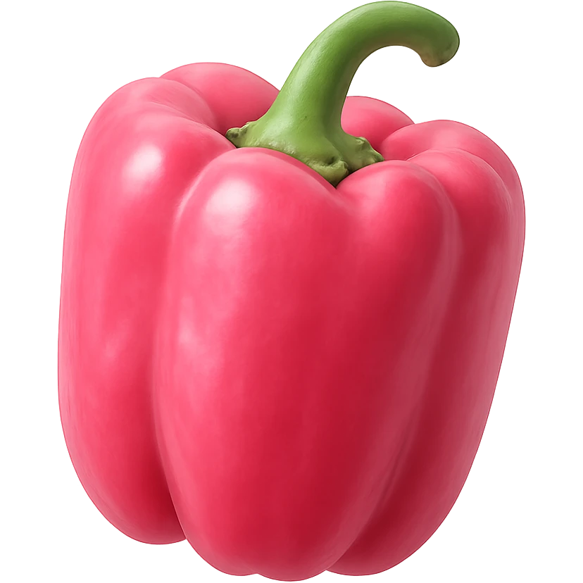 pink bell pepper, no background emoji