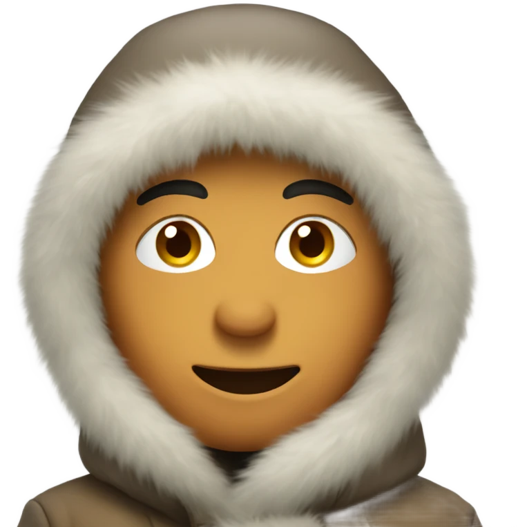 Eskimo snow person emoji
