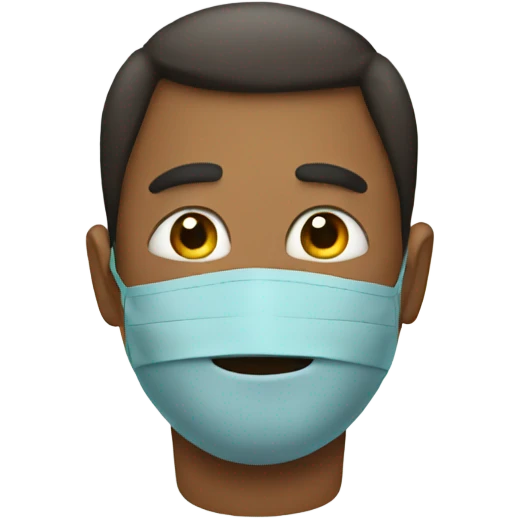 A dad with mask emoji