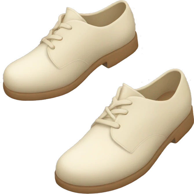 cream color slide shoes emoji