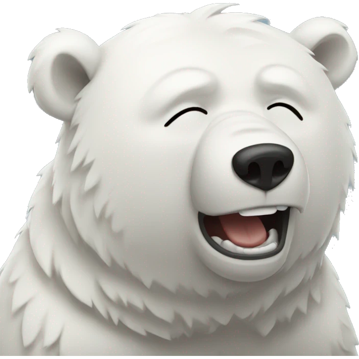 white bear crying emoji