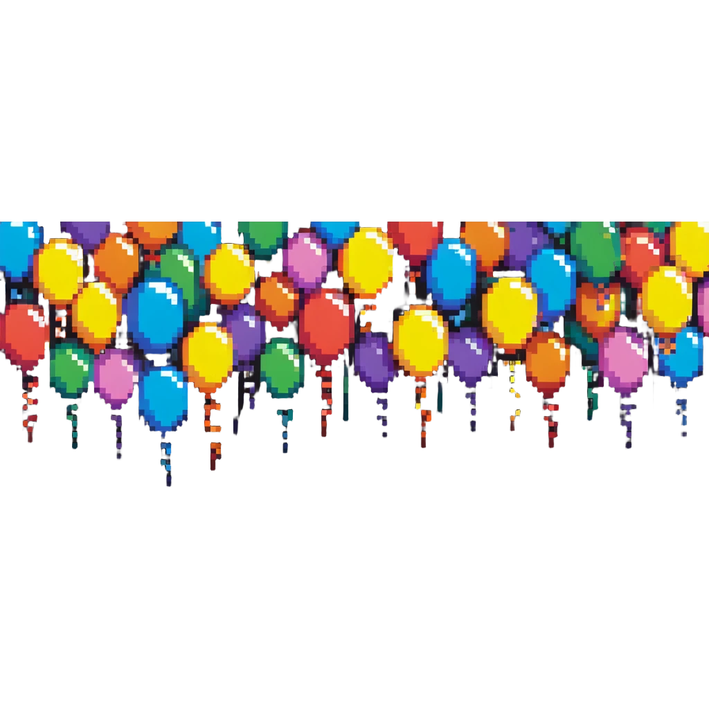 colorful balloons floating emoji