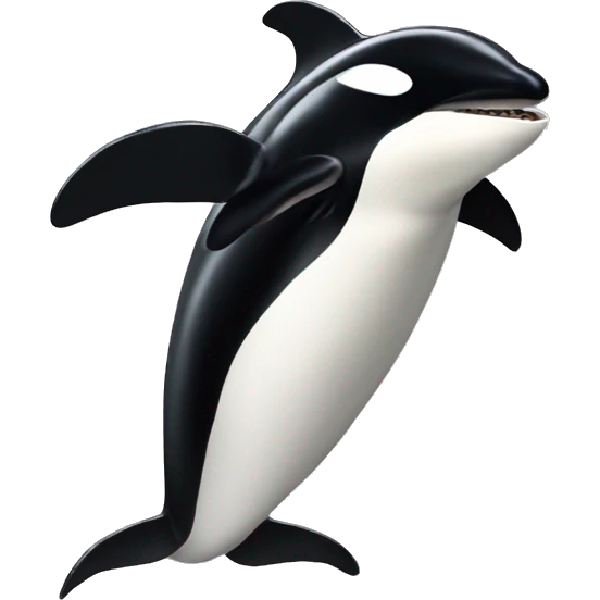 Pingüino orca emoji