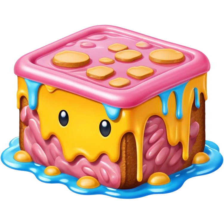 surreal melting SPAM land landscape emoji
