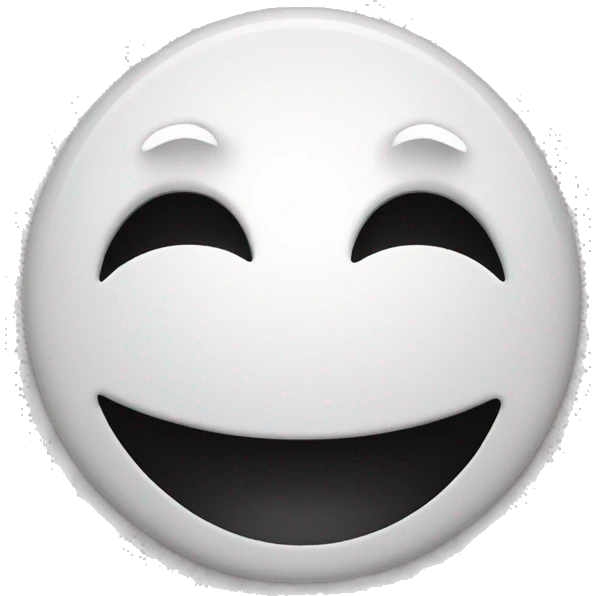 round smile face, 
villainous facial expression  emoji