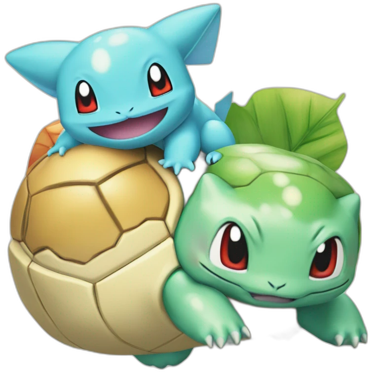 create a new pokemon between Bulbasaur and Squirtle emoji
