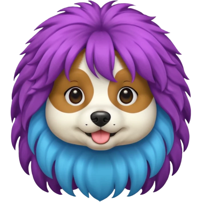 dog with wigs emoji