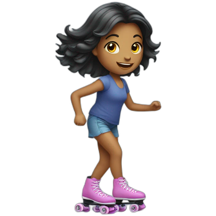 roller-skating-Girl emoji