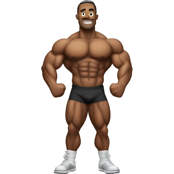 Bodybuilder flexing emoji
