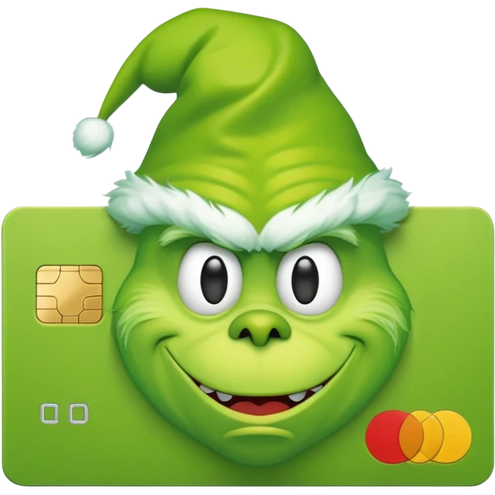 Grinch Credit Card emoji