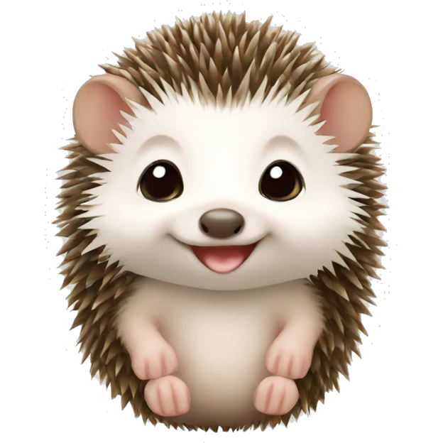 newborn baby hedgehog emoji