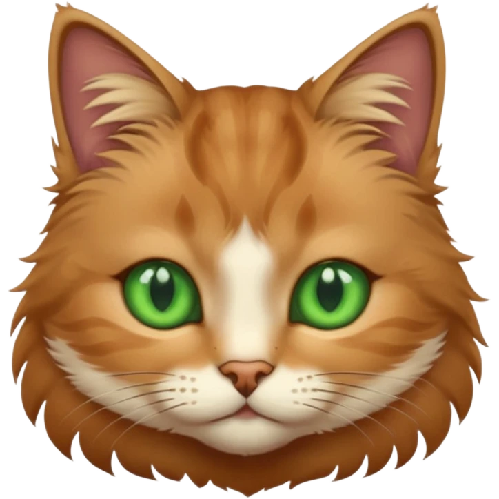 Green eyes cat emoji