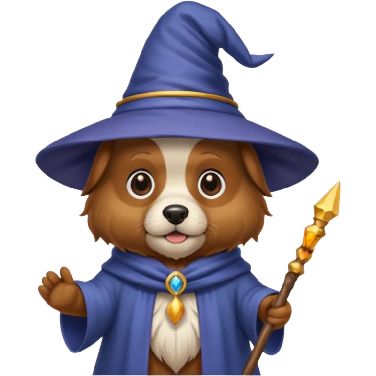 Dog wizard emoji